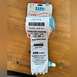 BARK BOX x CVS Dog receipt toy RARE